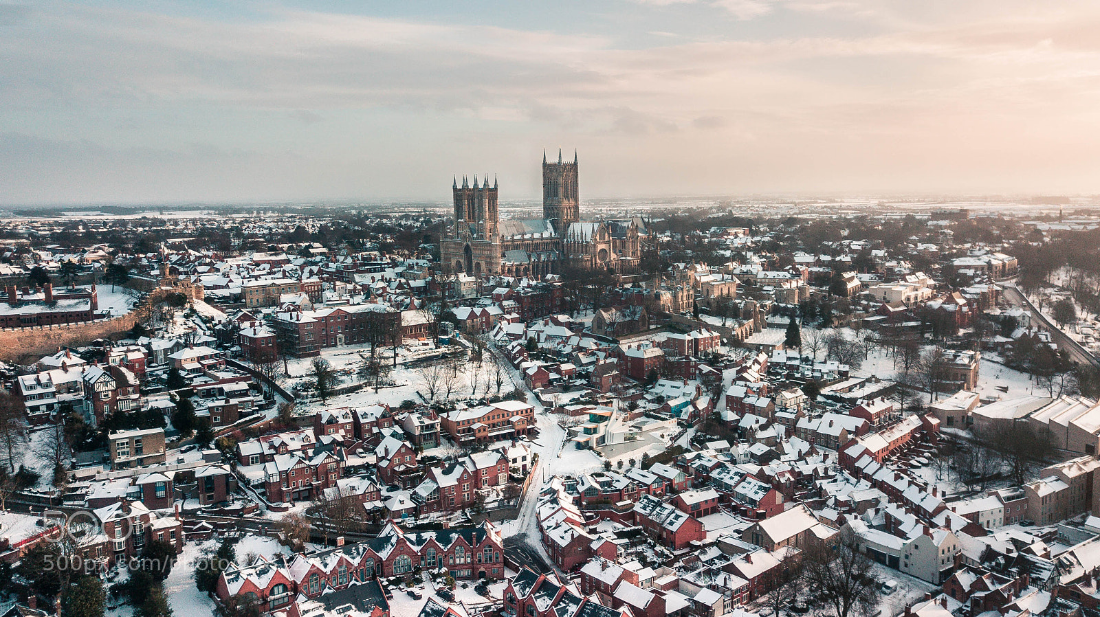 DJI FC220 sample photo. Lincoln cathedral photography