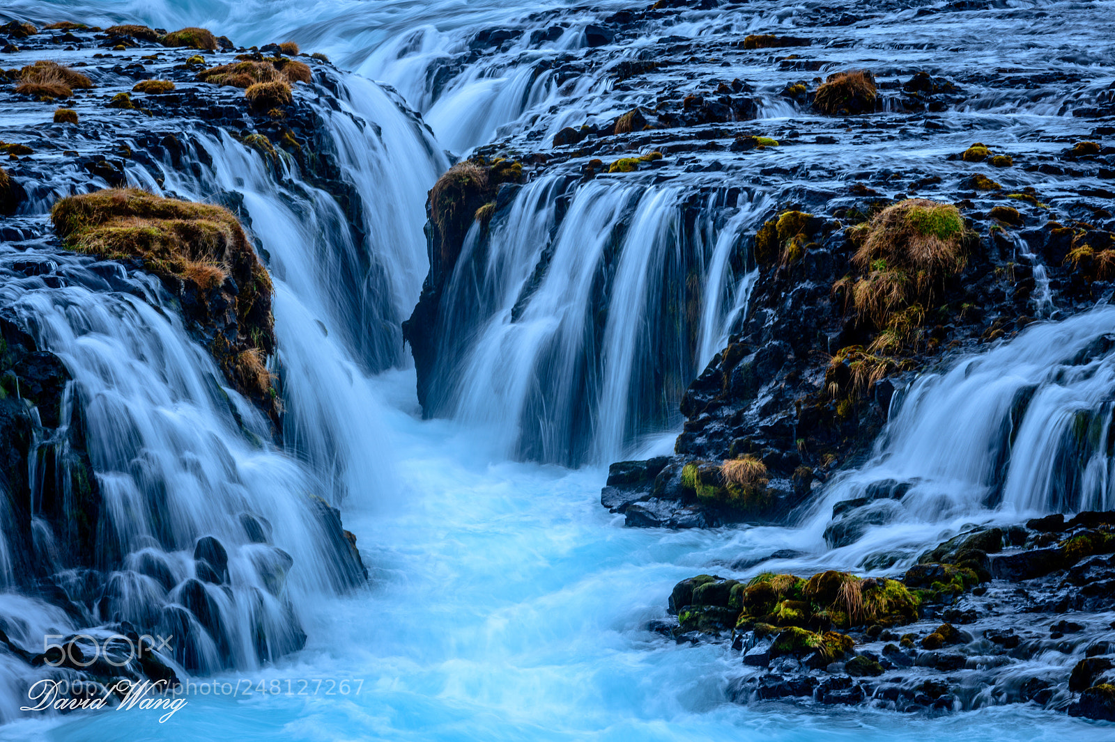 Nikon D850 sample photo. Blue waterfalls at iceland photography