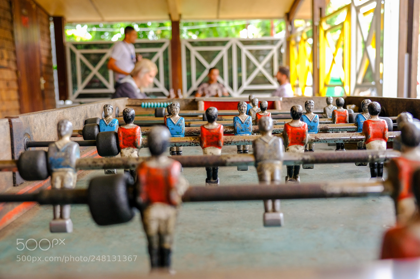 Fujifilm X-T20 sample photo. Old foosball table photography