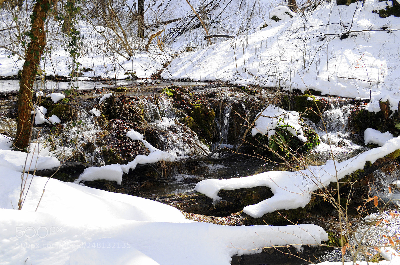 Nikon D300 sample photo. Winter river photography