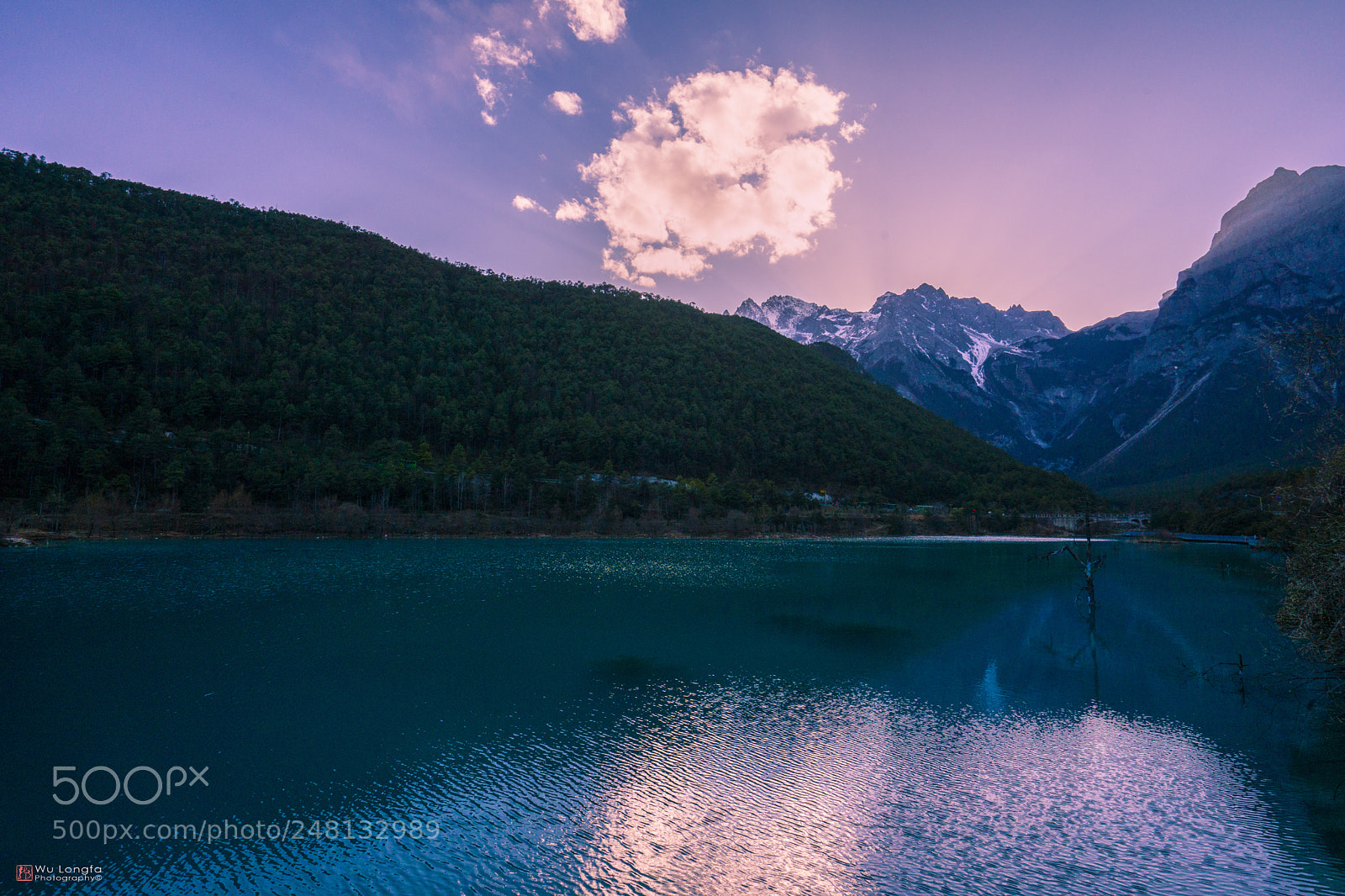 Sony a7 II sample photo. Snow mountain lake photography