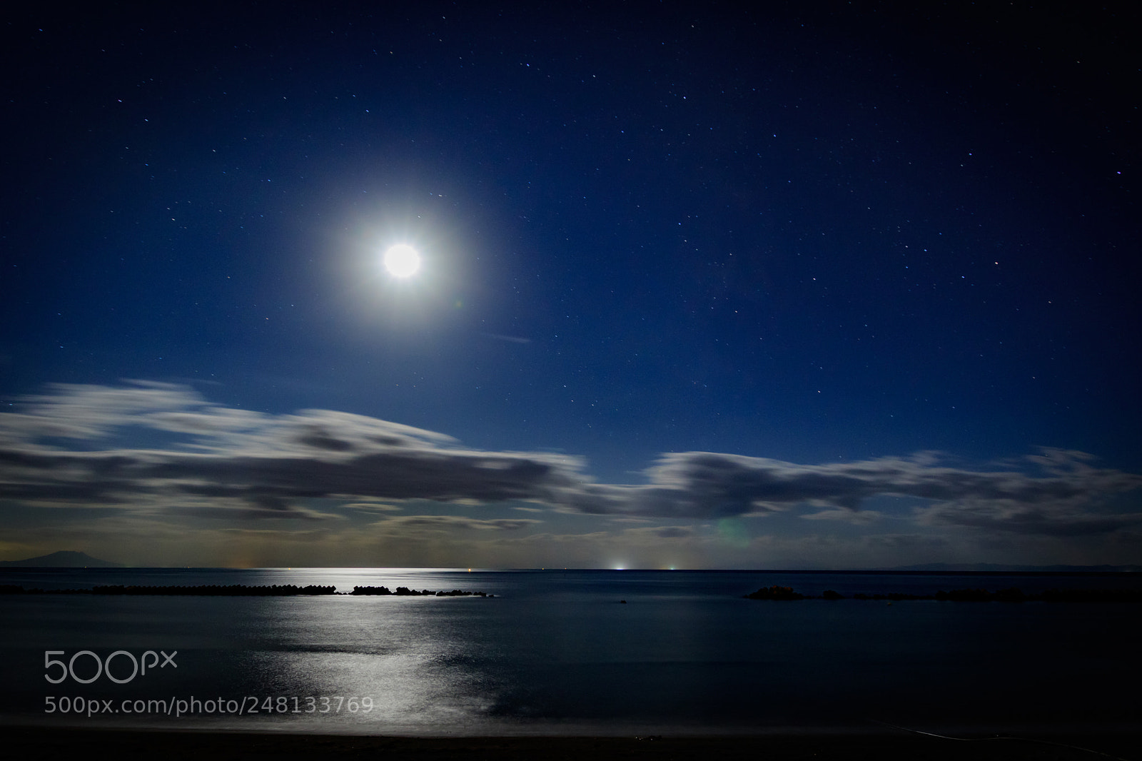 Canon EOS 7D Mark II sample photo. Moonlight night photography