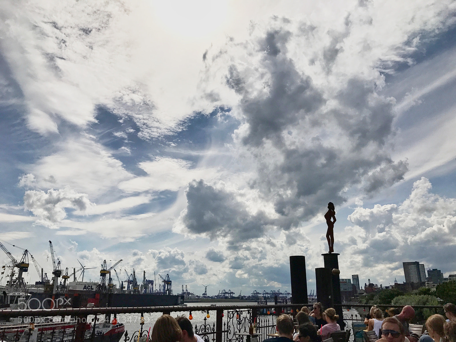 Apple iPhone 7 Plus sample photo. Hamburg harbour photography