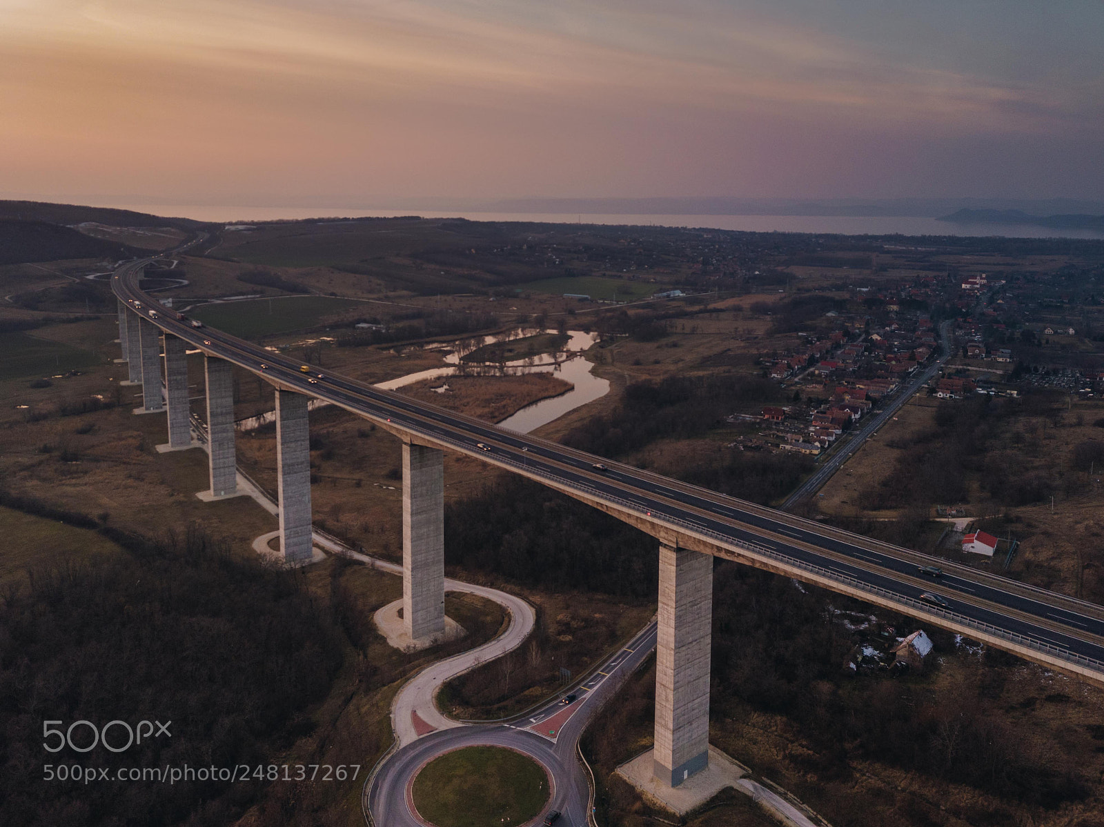 DJI FC220 sample photo. Kőröshegy viaduct photography