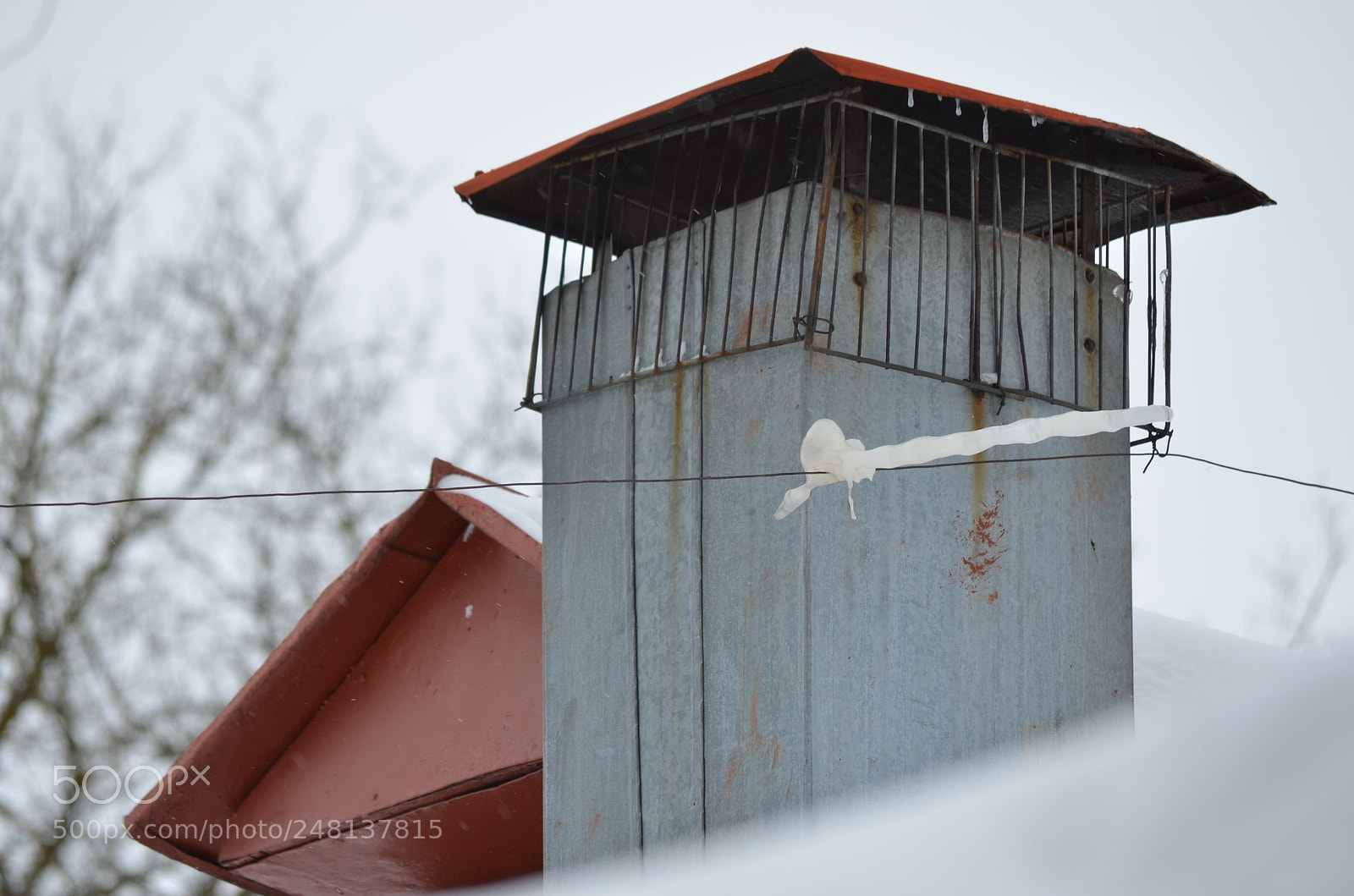 Nikon D5100 sample photo. Unreal horizontal icicle. russia photography
