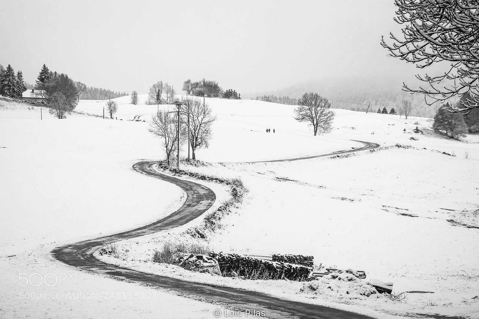 Canon EOS 60D sample photo. Chemin dans la neige photography
