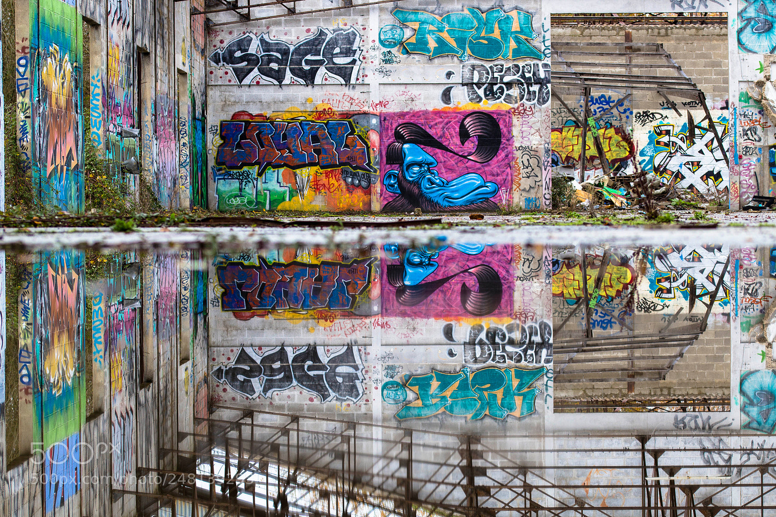 Canon EOS 100D (EOS Rebel SL1 / EOS Kiss X7) sample photo. Urbex reflet photography