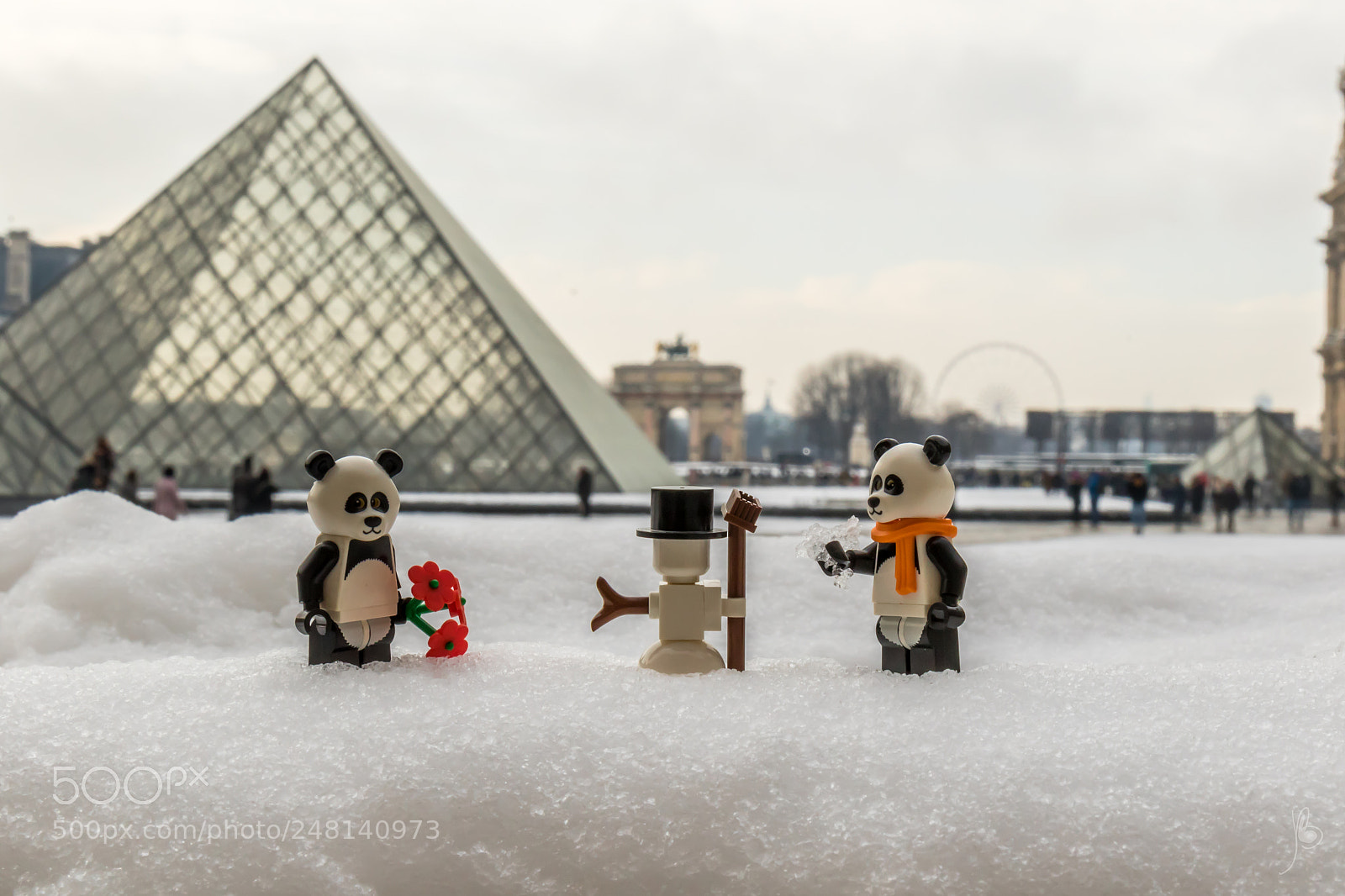 Canon EOS 7D Mark II sample photo. Pandas in the snow photography