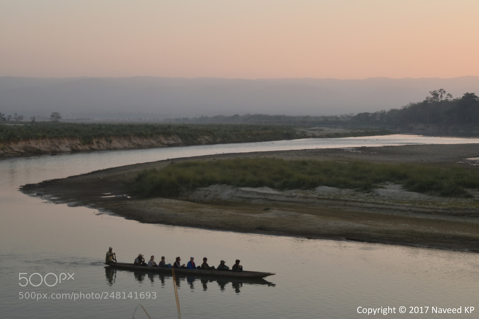 Nikon D5500 sample photo. Sunset at chitwan national photography