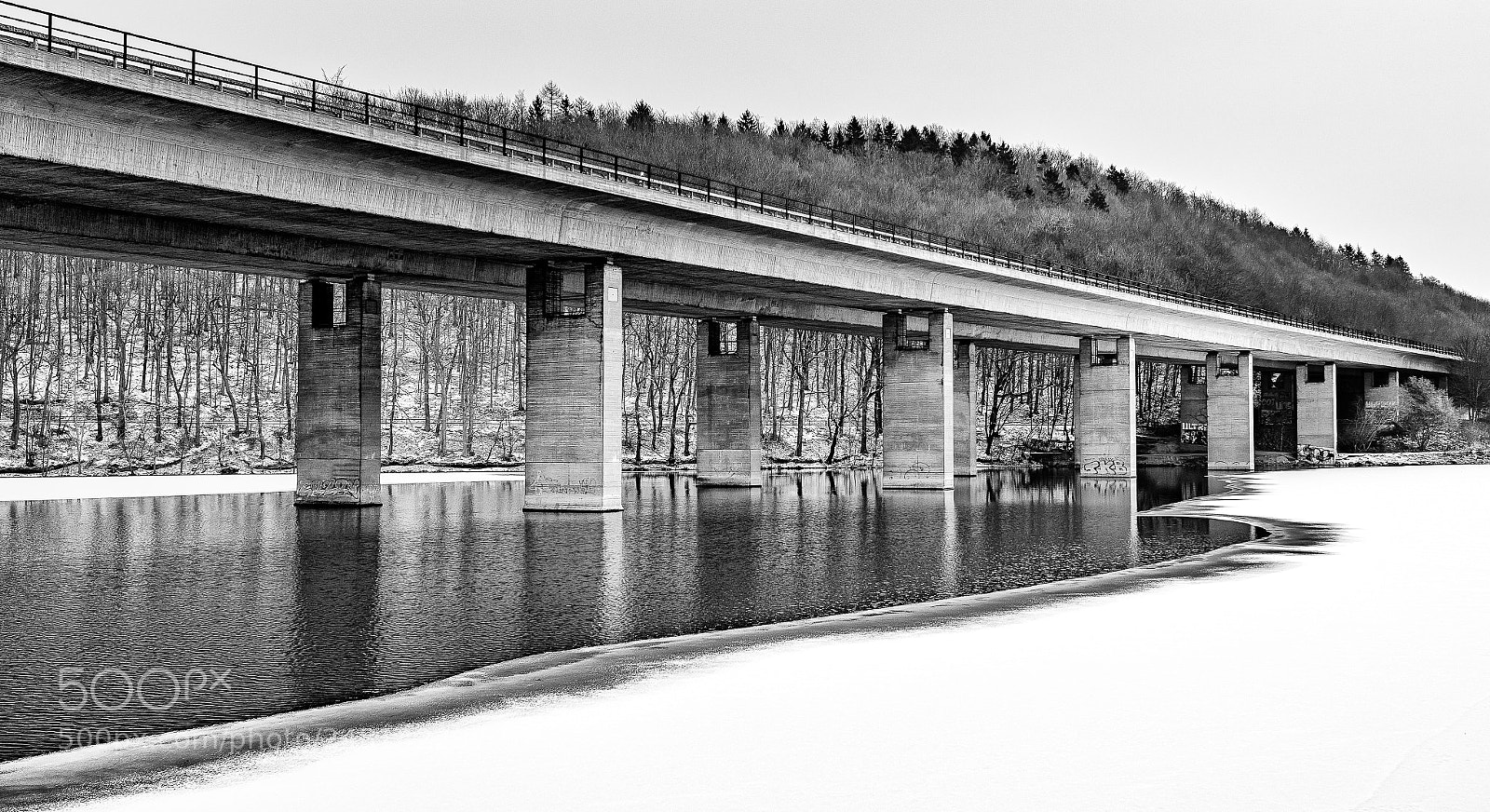 Nikon D810 sample photo. Highway over the lake photography