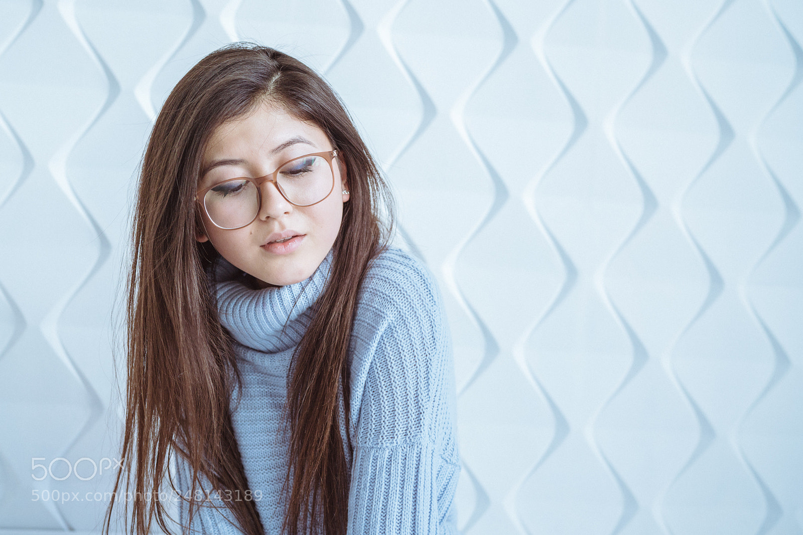 Sony a7R II sample photo. Light blue mood photography