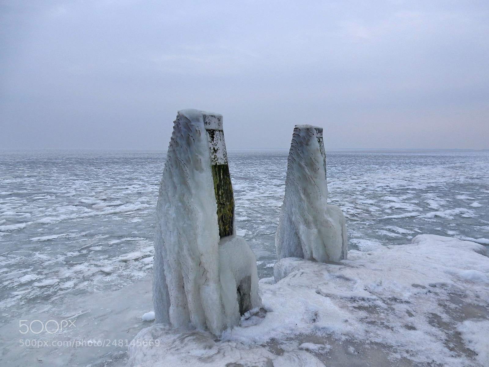 Nikon Coolpix S9900 sample photo. Frozen ijsselmeer photography
