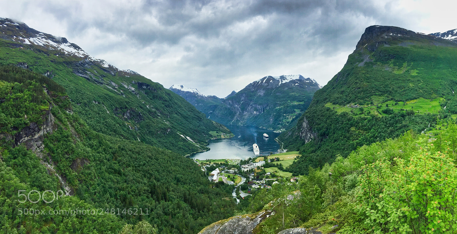 Apple iPhone 6 sample photo. Aview down geiranger photography