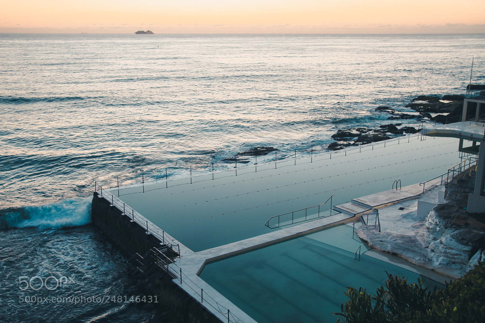 Canon EOS 7D sample photo. Sunrise at bondi beach photography