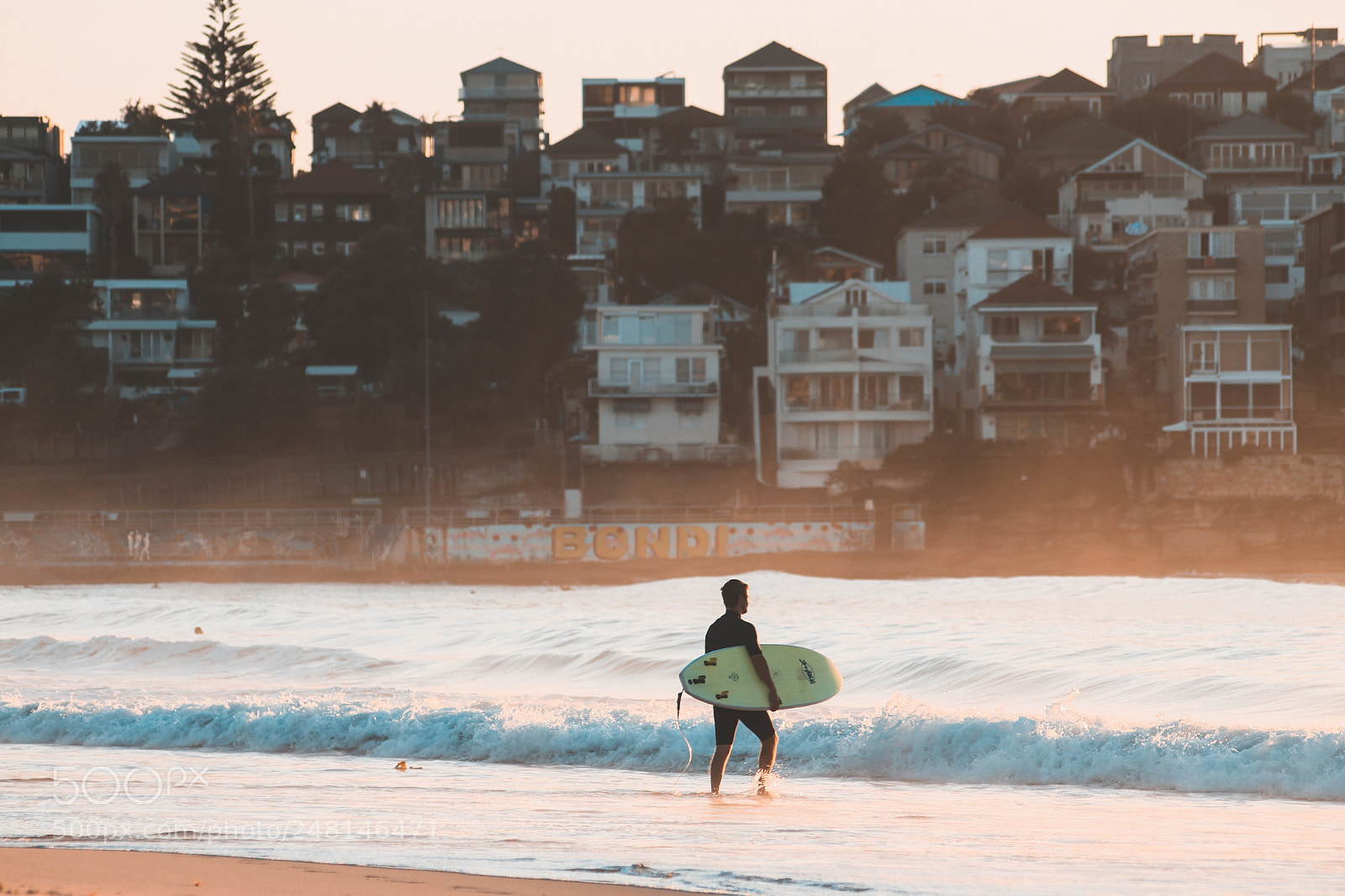 Canon EOS 7D sample photo. Sunrise at bondi beach photography