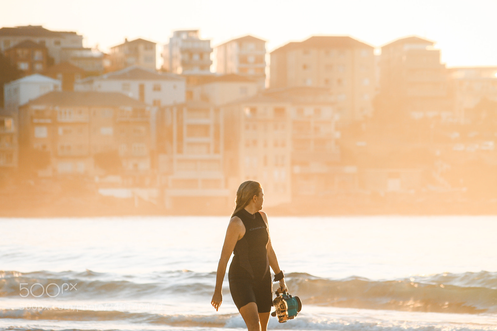 Canon EOS 7D sample photo. Sunrise at bondi beach photography