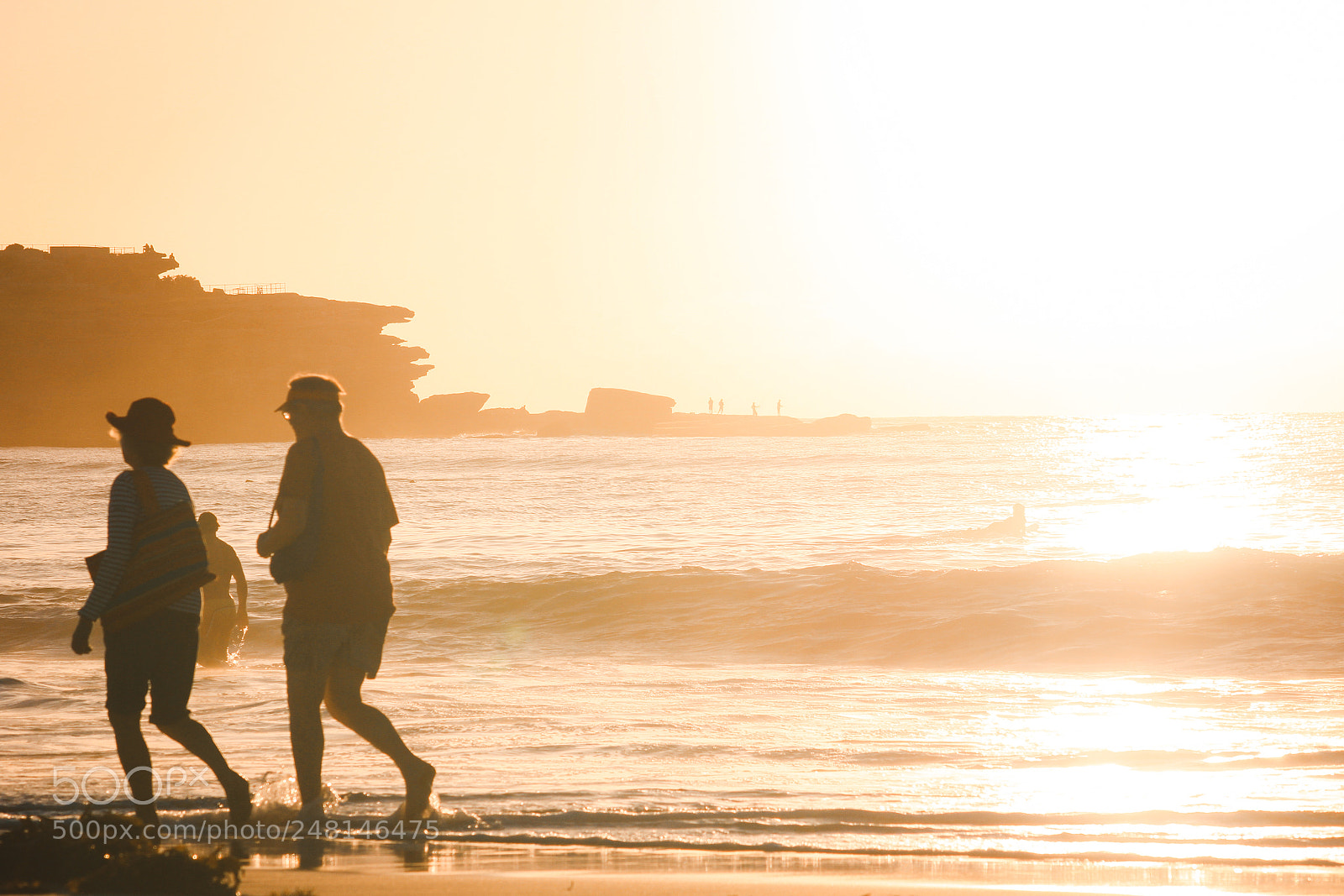 Canon EOS 7D sample photo. Sunrise at bondi beach photography