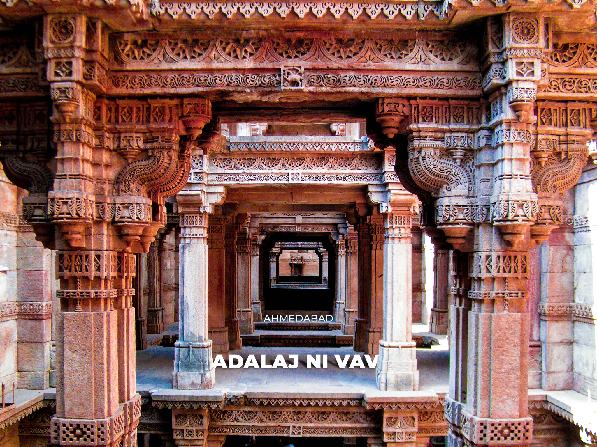 Fujifilm FinePix S2000HD sample photo. Adalaj stepwell photography