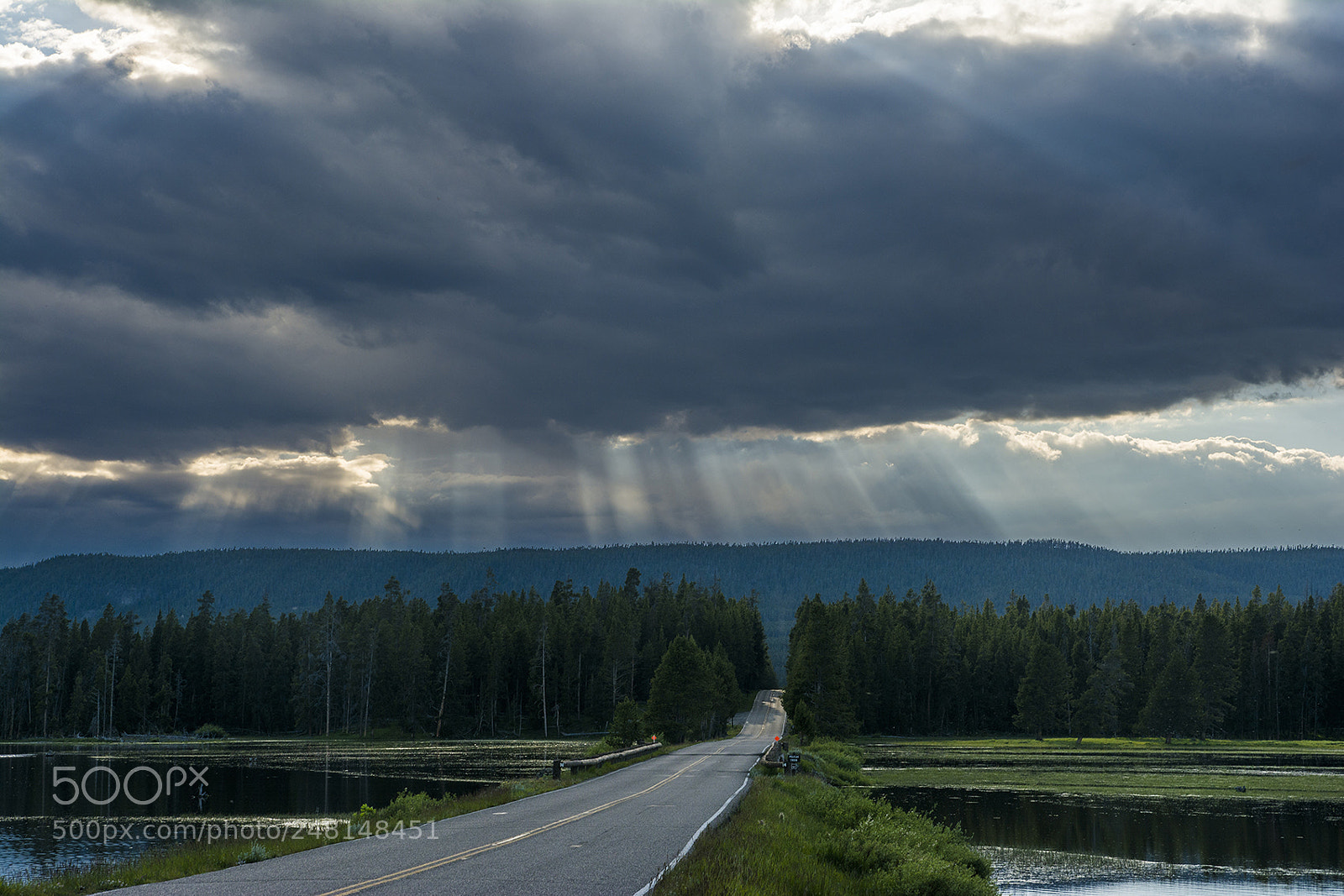 Nikon D7100 sample photo. Yellowstone national park, sunset photography