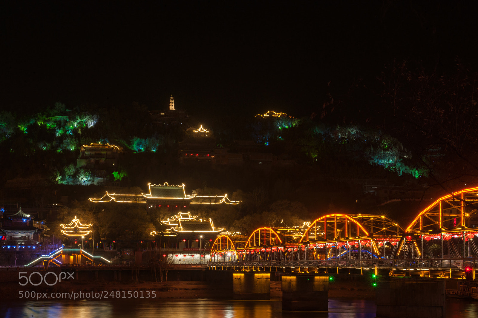 Nikon D3X sample photo. The yellow river bridge photography