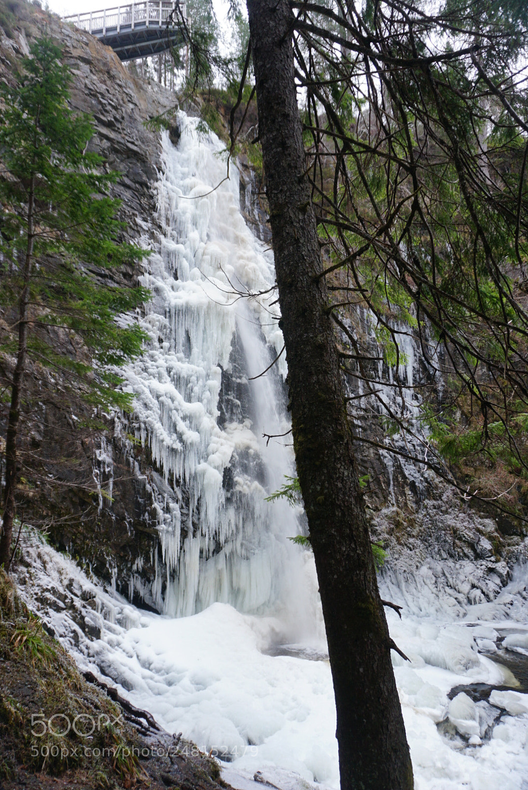 Sony a6300 sample photo. Frozen plodda falls, glen photography