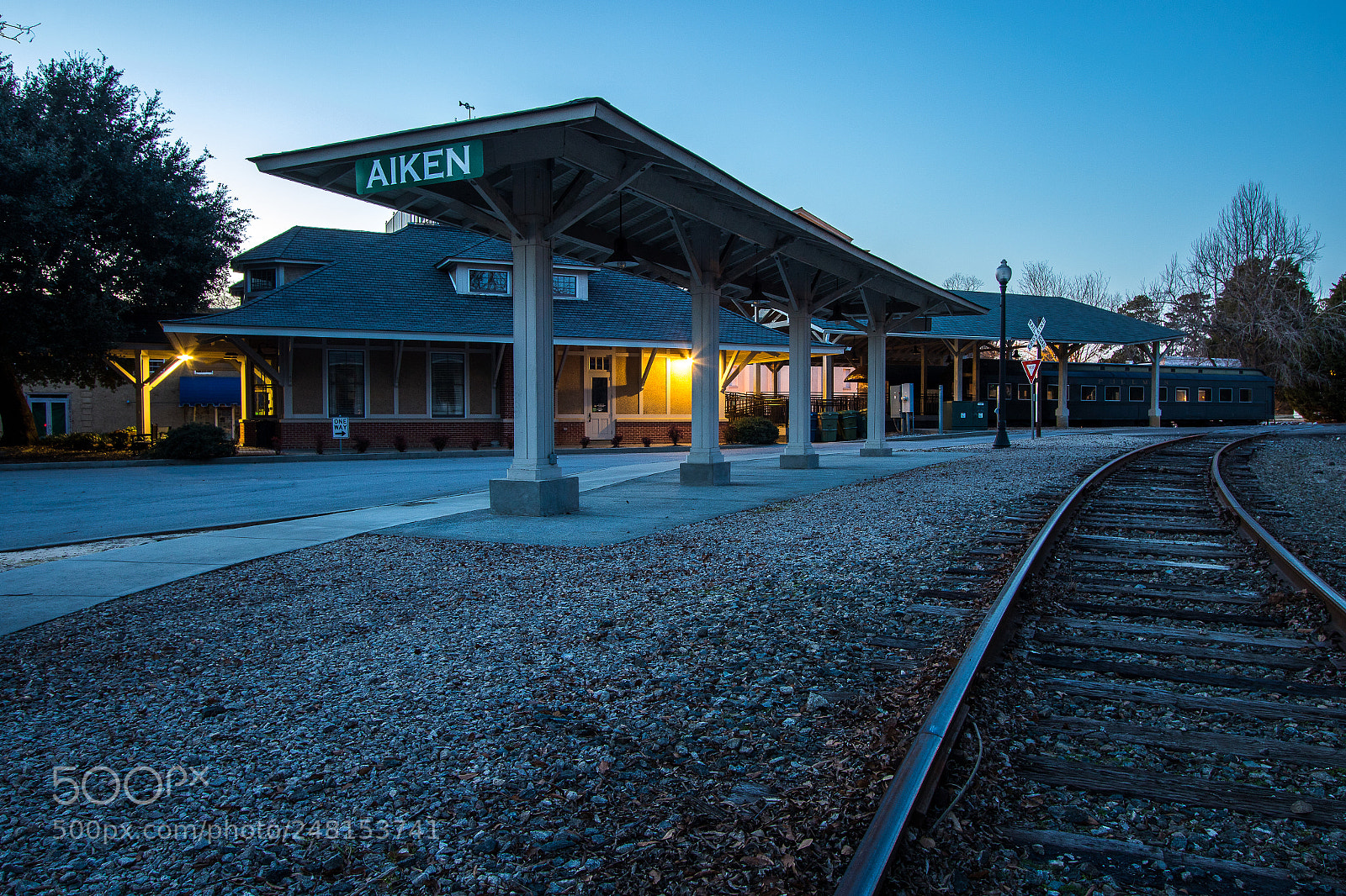 Canon EOS 7D Mark II sample photo. Aiken old train station photography