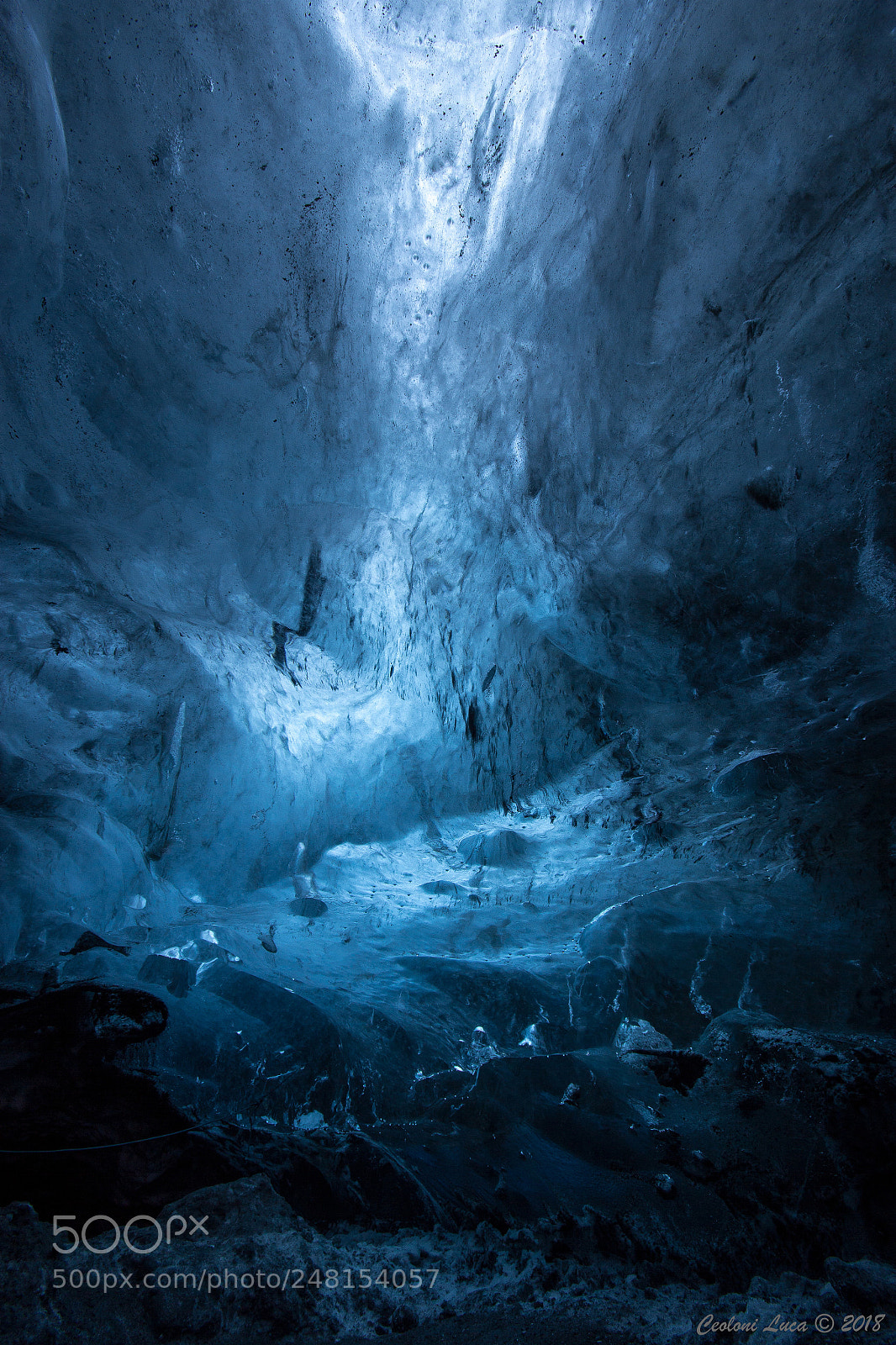 Canon EOS 60D sample photo. Crystal blue ice cave photography