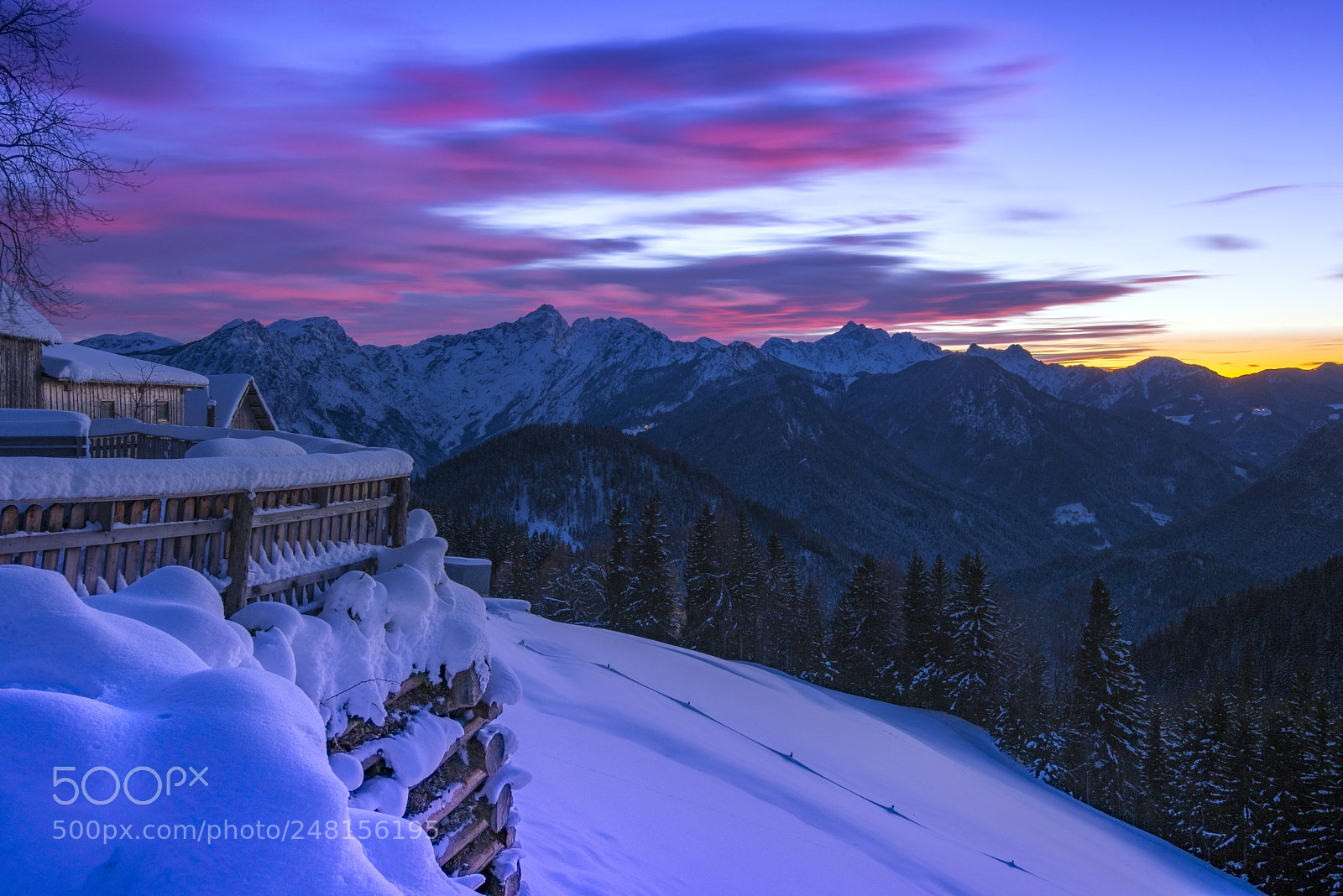 Nikon D810 sample photo. Winter evening colors photography