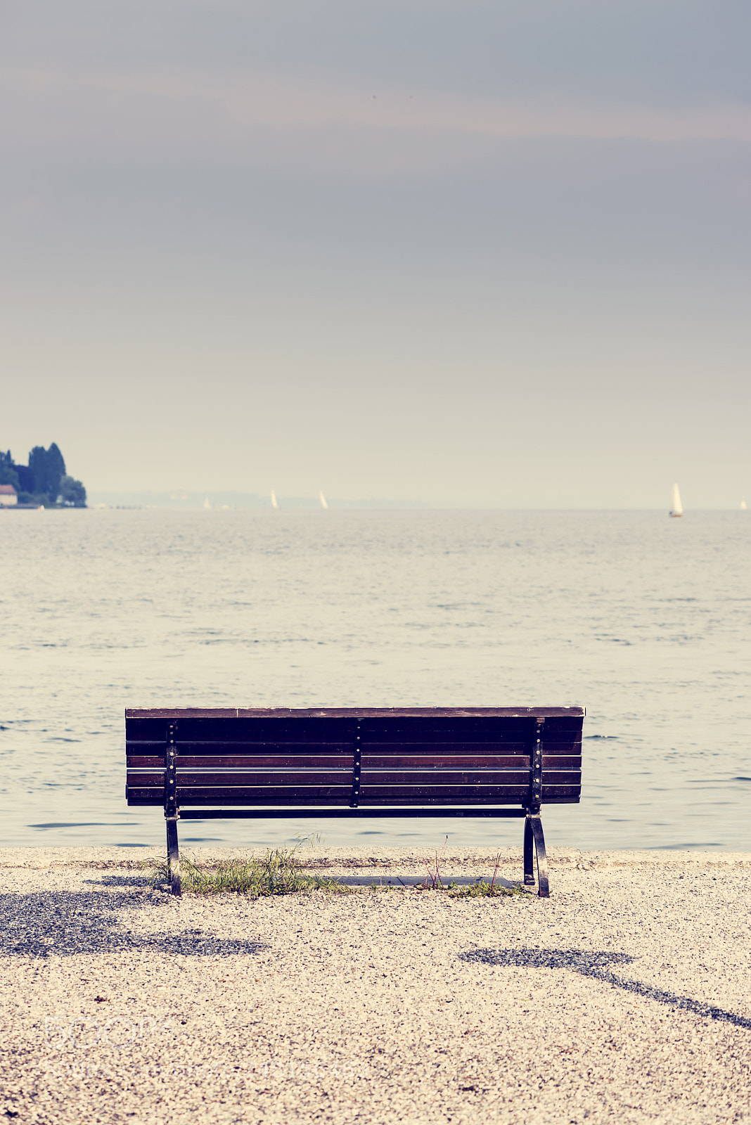 Nikon D800 sample photo. Lonely wooden bench by photography