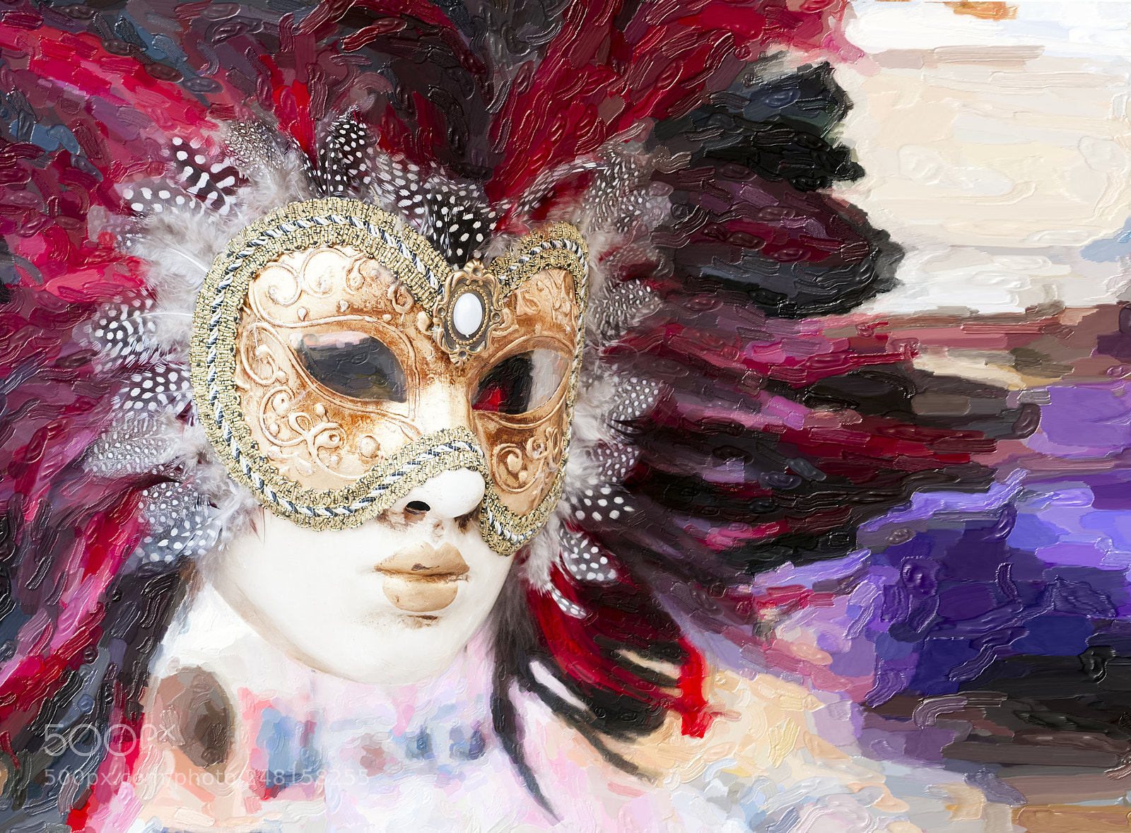 Nikon D300 sample photo. Venetian mask painting photography