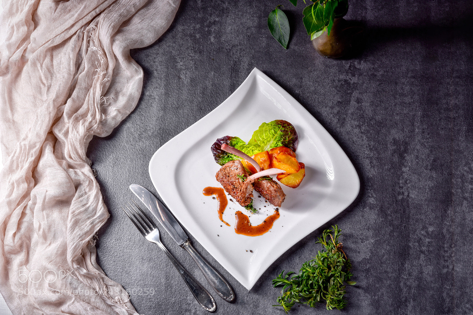 Nikon D810 sample photo. Grilled lamb chops with photography