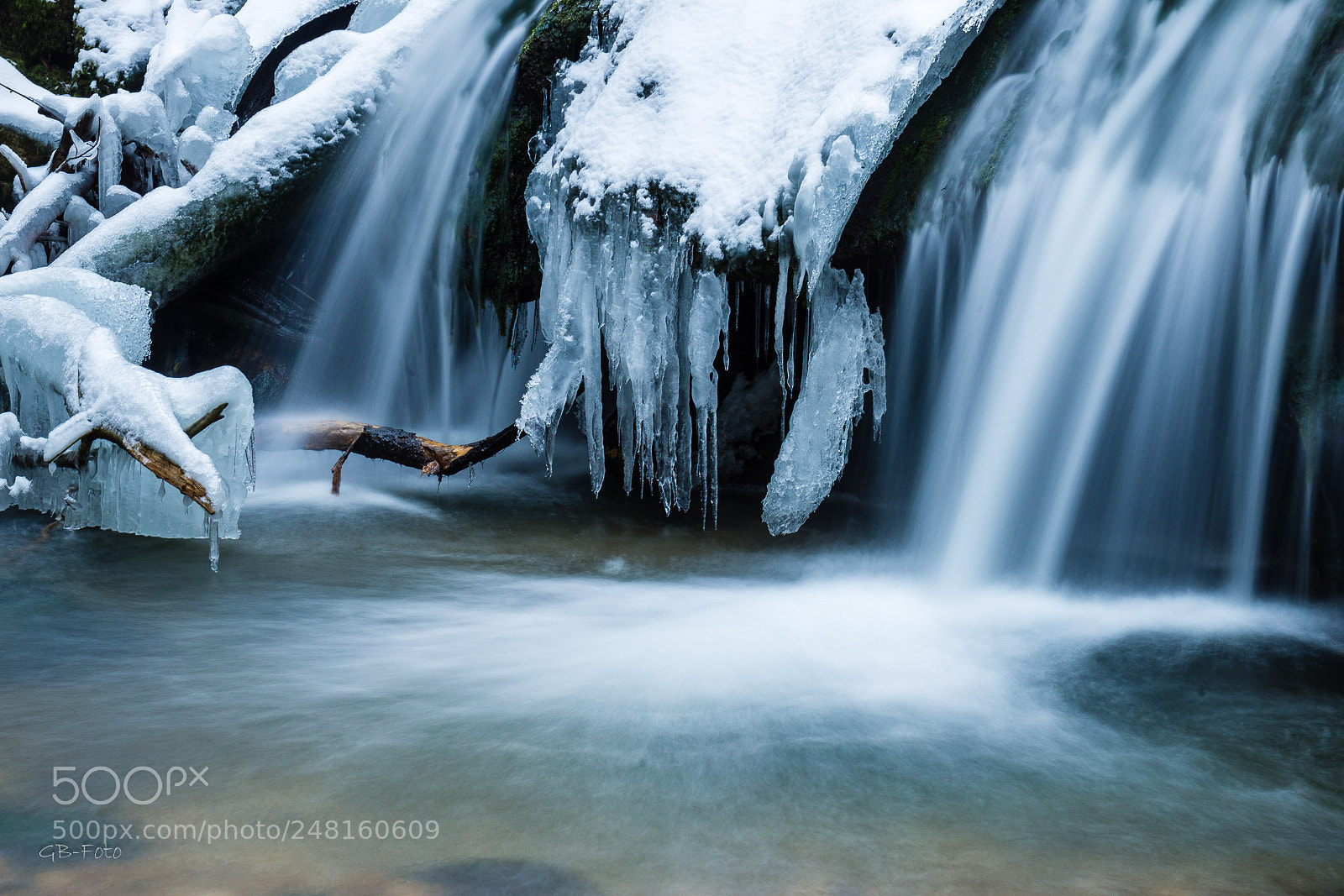 Nikon D800 sample photo. Gefrorener wasserfall photography