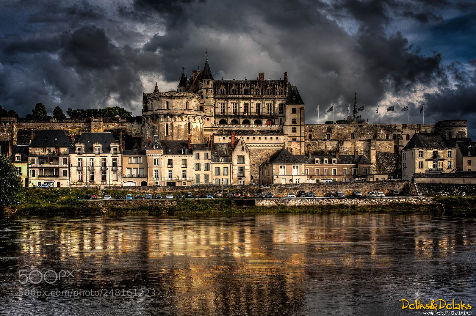 Canon EOS 40D sample photo. Réflection amboise chateau photography