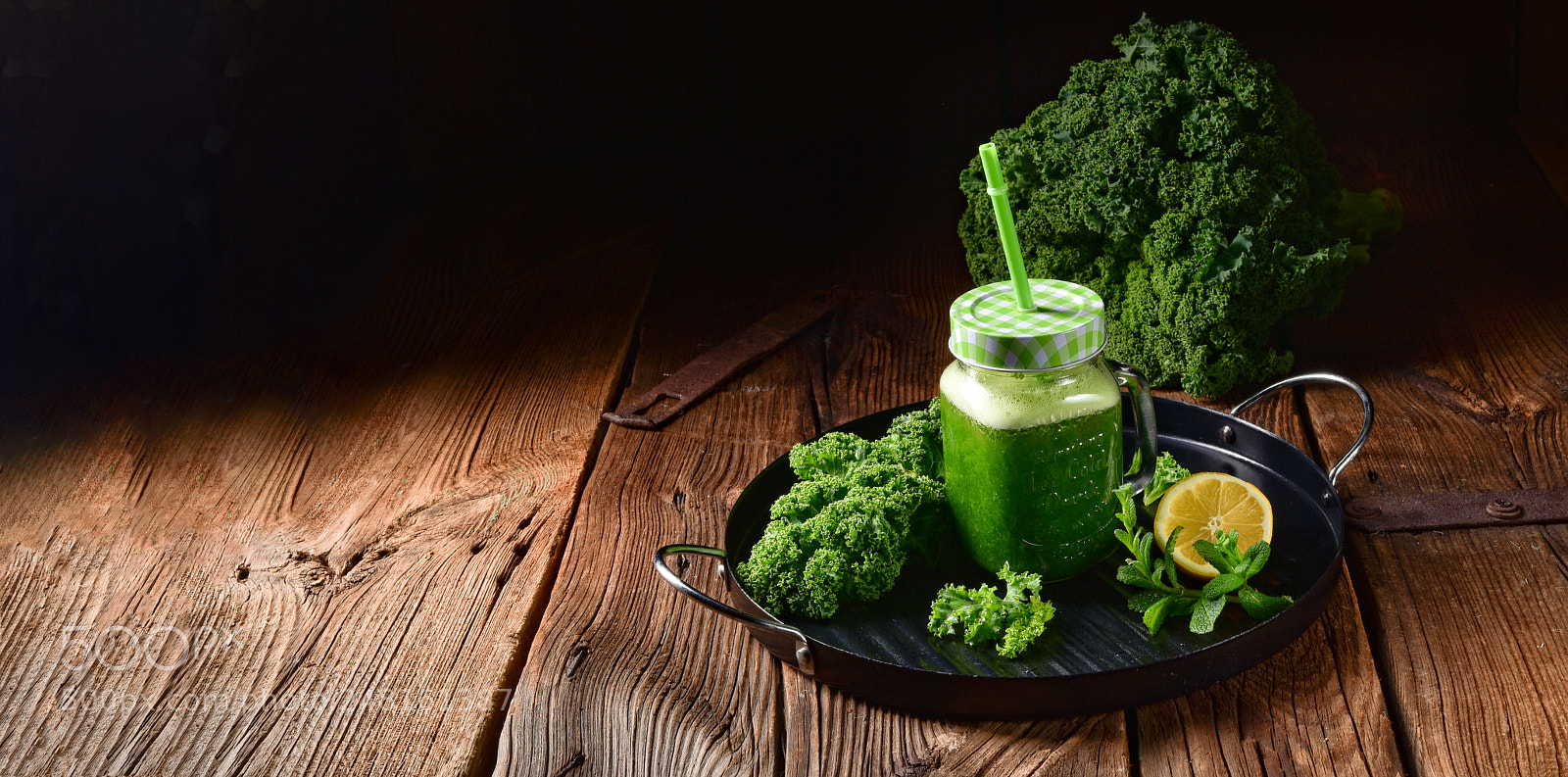 Nikon D810 sample photo. Kale smoothie photography