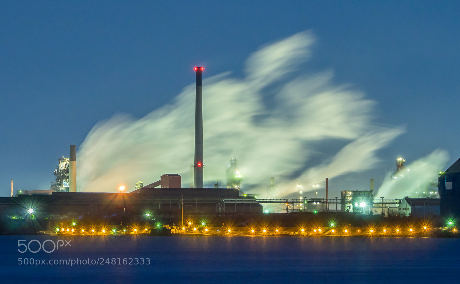 Olympus OM-D E-M1 sample photo. Steel mill in action photography