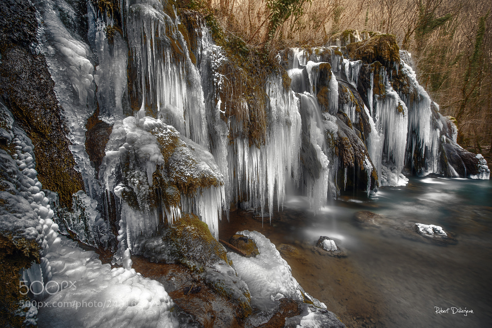 Nikon D810 sample photo. Frozen waterfall photography