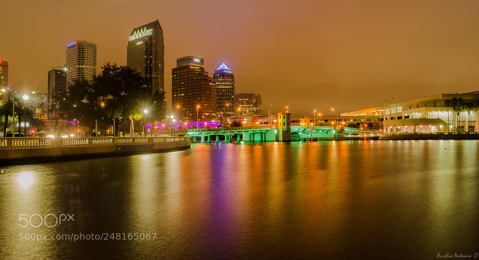 Nikon D5100 sample photo. Tampa city night photography