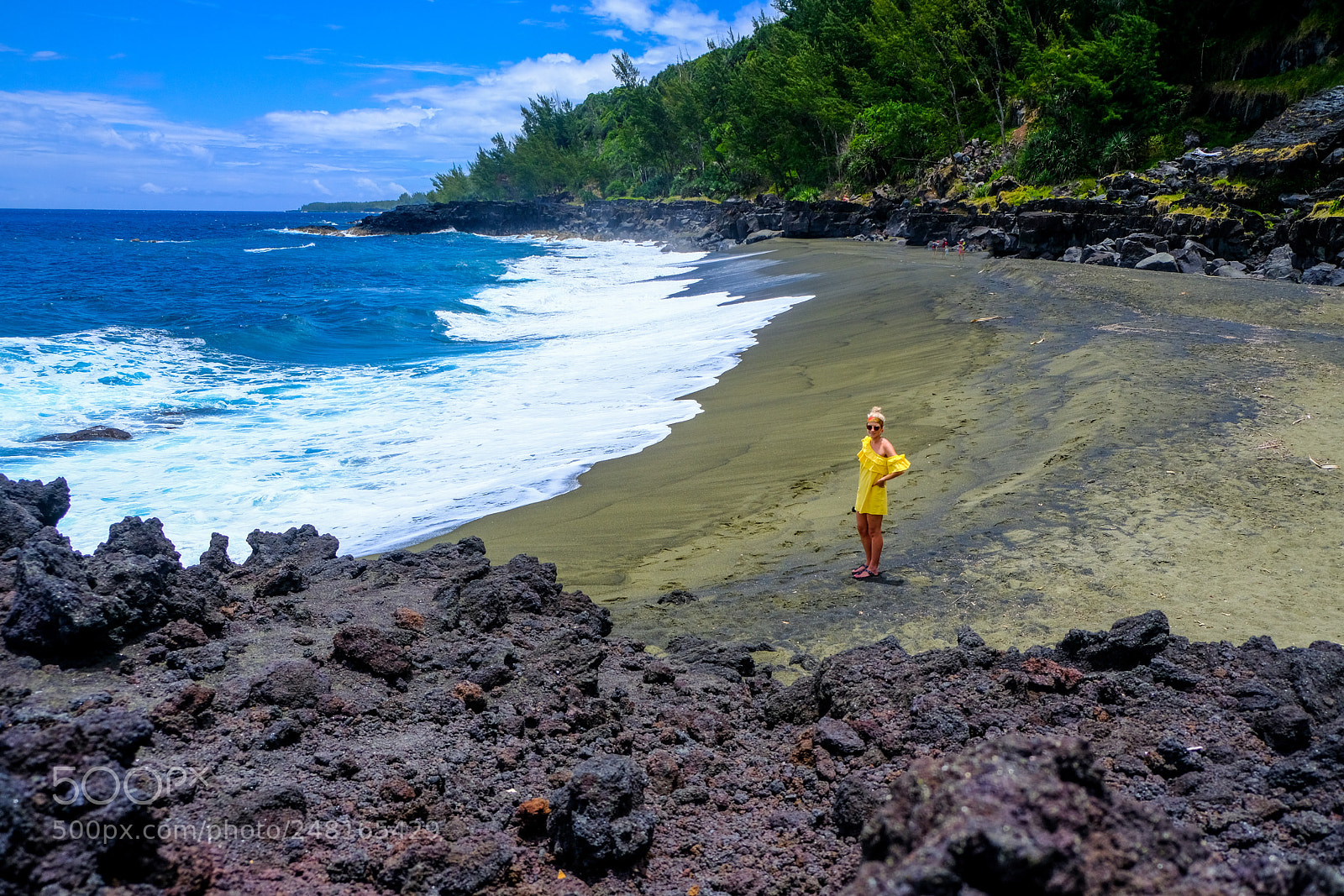 Fujifilm X-T20 sample photo. Black beach photography