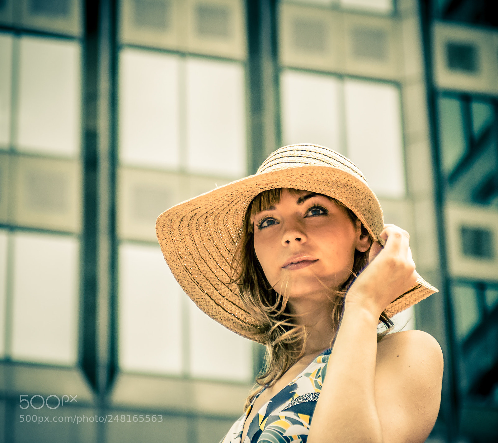 Nikon D200 sample photo. La fille au chapeau photography