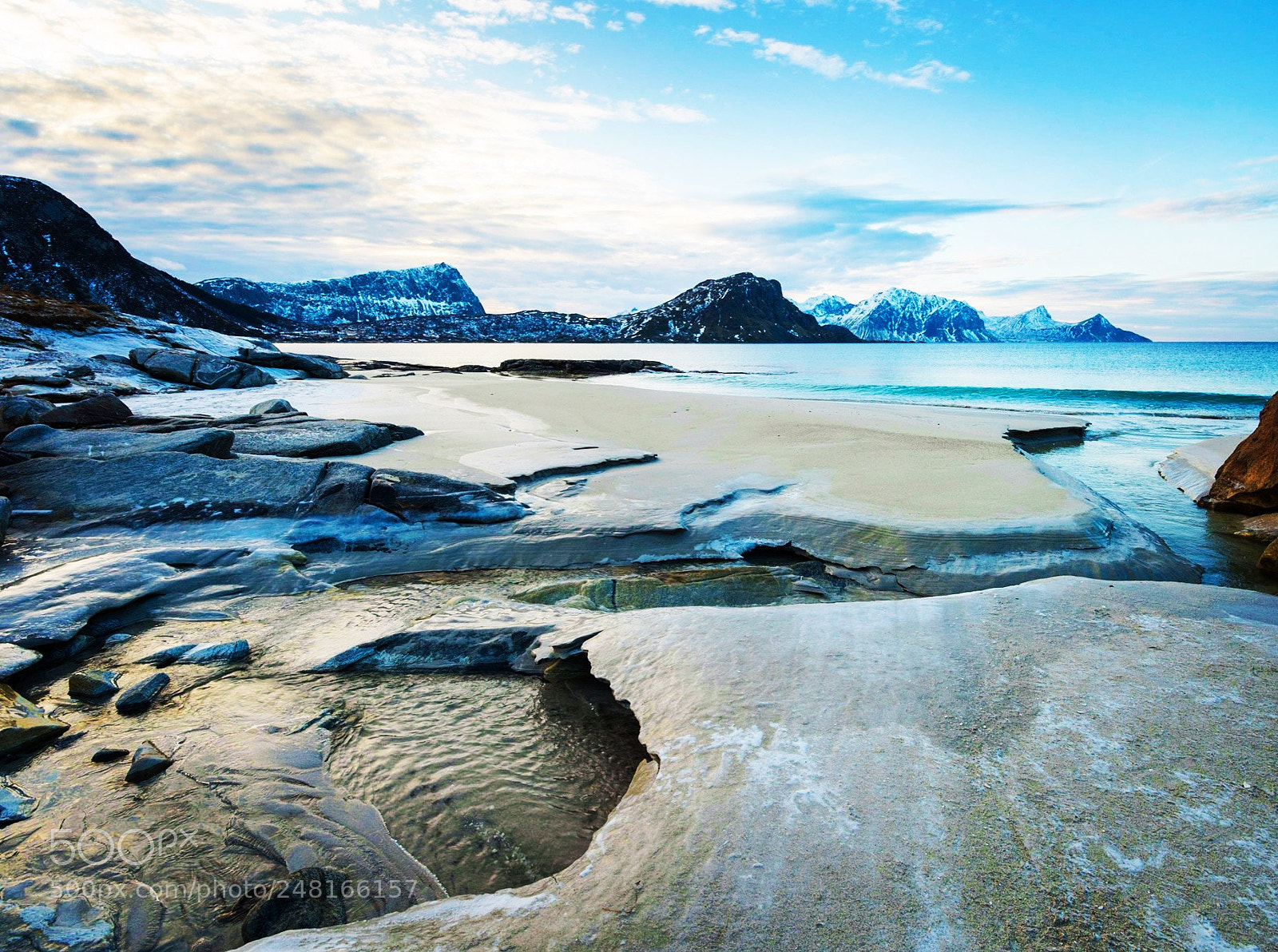 Nikon D810 sample photo. Another icy beach shot photography