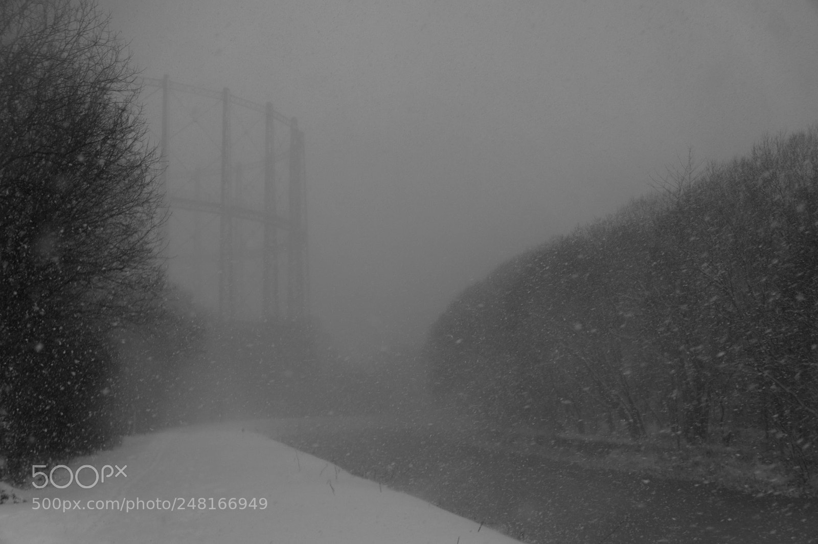 Sony Alpha NEX-5N sample photo. Snowy canal photography