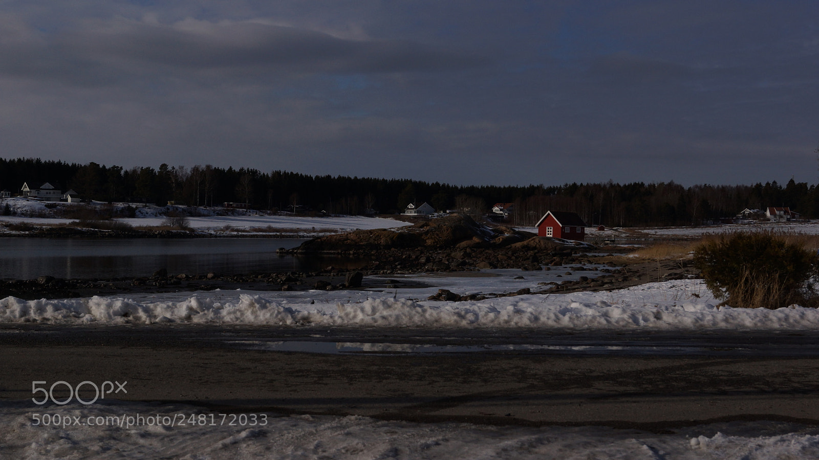 Sony SLT-A65 (SLT-A65V) sample photo. Red house on the photography