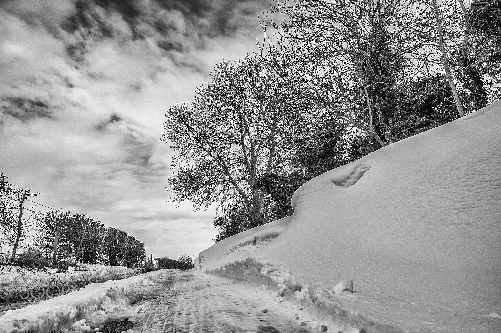 Fujifilm X-Pro1 sample photo. Snowdrifts 2 in black photography
