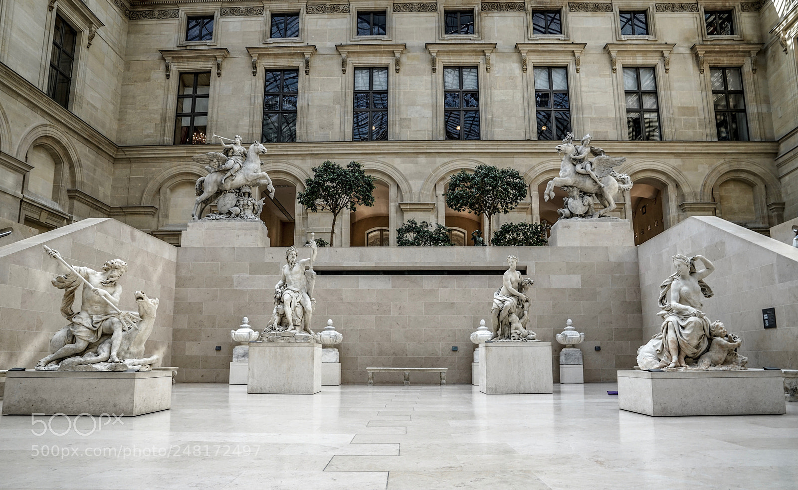 Sony a7 sample photo. Louvre interior photography