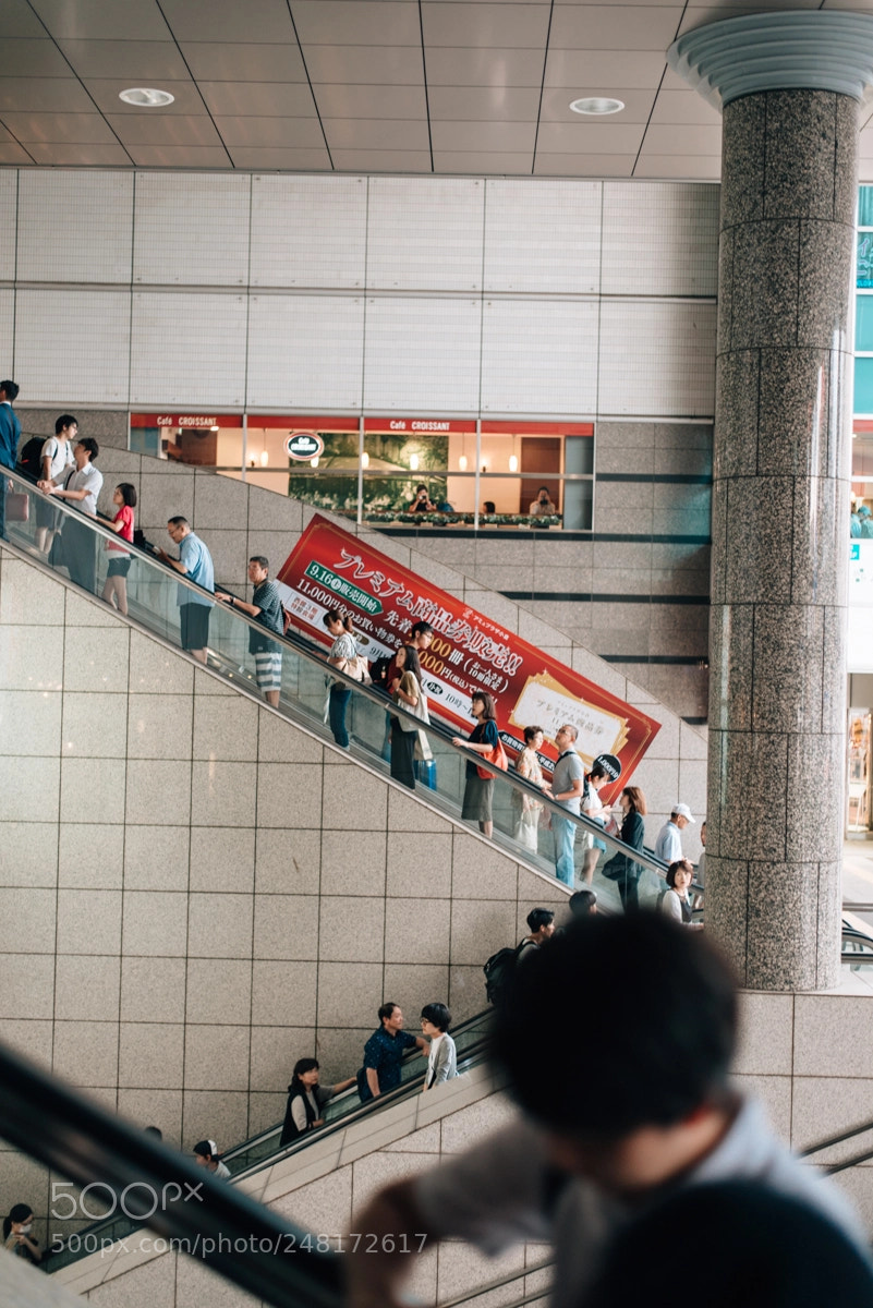 Nikon D610 sample photo. Escalator photography