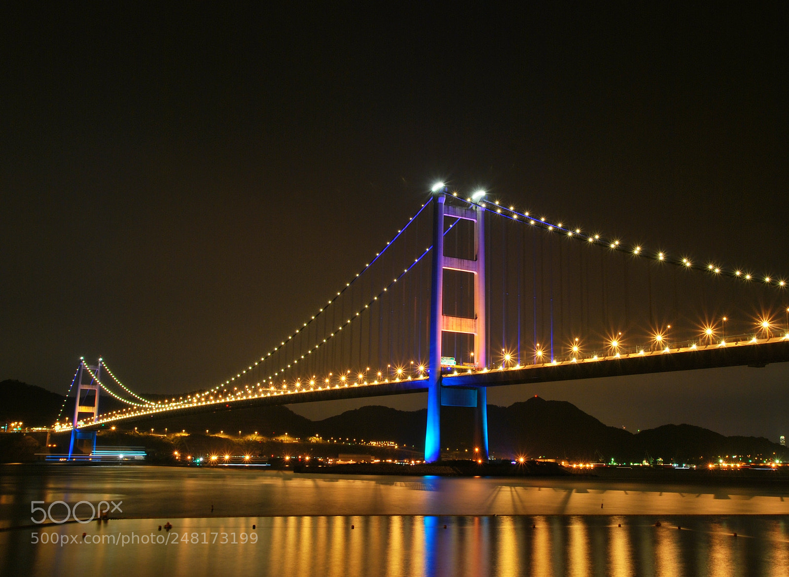 Nikon D60 sample photo. Tsing ma bridge, hong photography