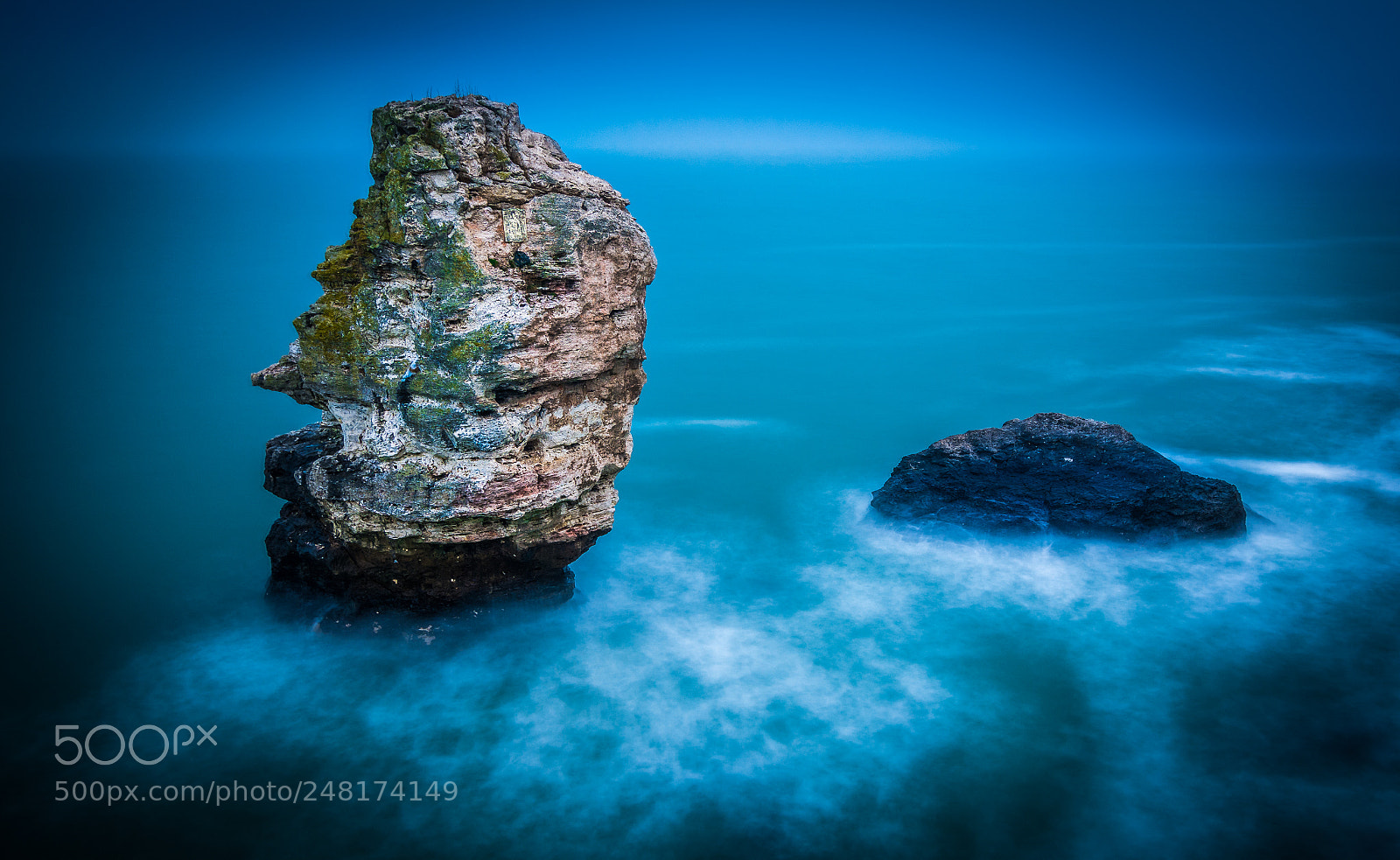 Nikon D7100 sample photo. Alone rocks at sea photography