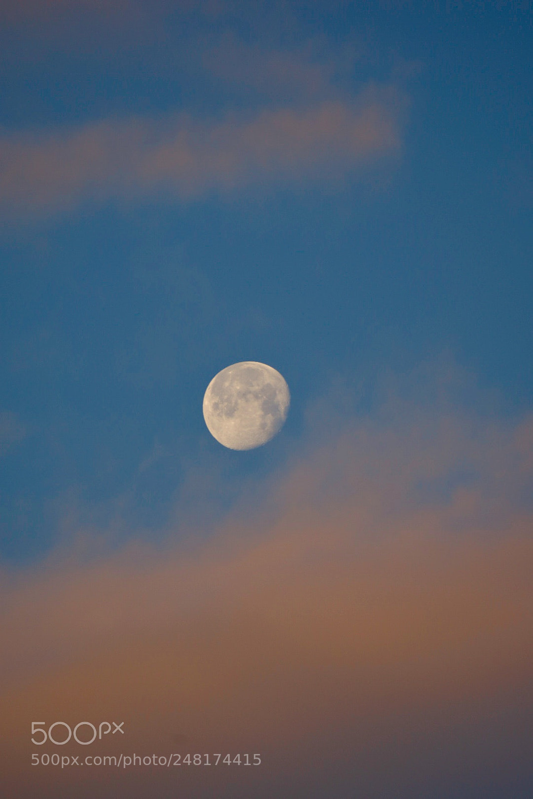 Nikon D3400 sample photo. Morning moon slowly being photography