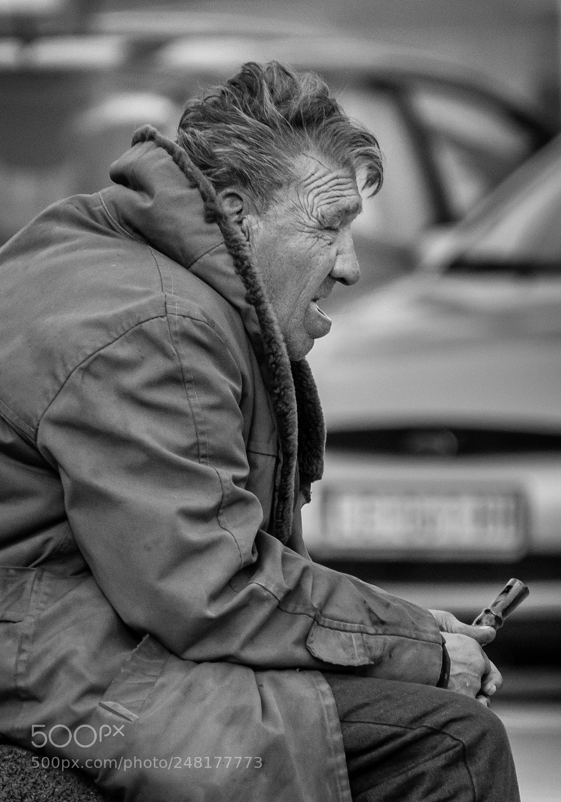 Nikon D5300 sample photo. Tired street musician (of ) photography