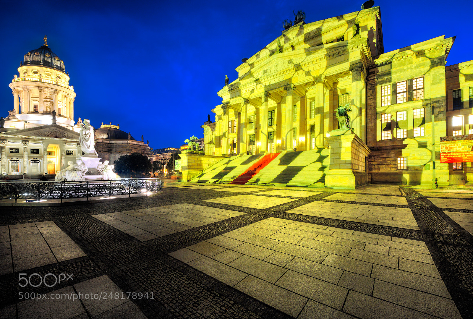 Nikon D810 sample photo. Gendarmenmarkt festival of lights photography